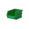 Triton Products Stacking Hanging Interlocking Bins, Polypropylene, Green, 5-3/8" L x 4-1/8" W x 3" H, 6 CT 3-210GRN-6 - alternate 2